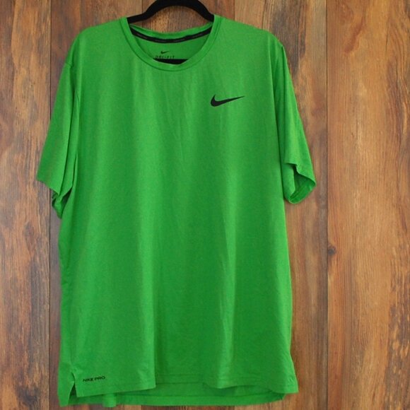 Nike Other - Nike Pro Men's Green Dri Fit Standard Fit Tee XL